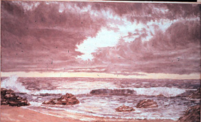 seascape with dark clouds